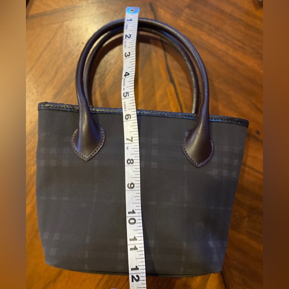 BURBERRY Vintage Mini🤎Brown House Check👜Coated Canvas/Leather🇬🇧RARE/HTF🔥EUC - Picture 11 of 13